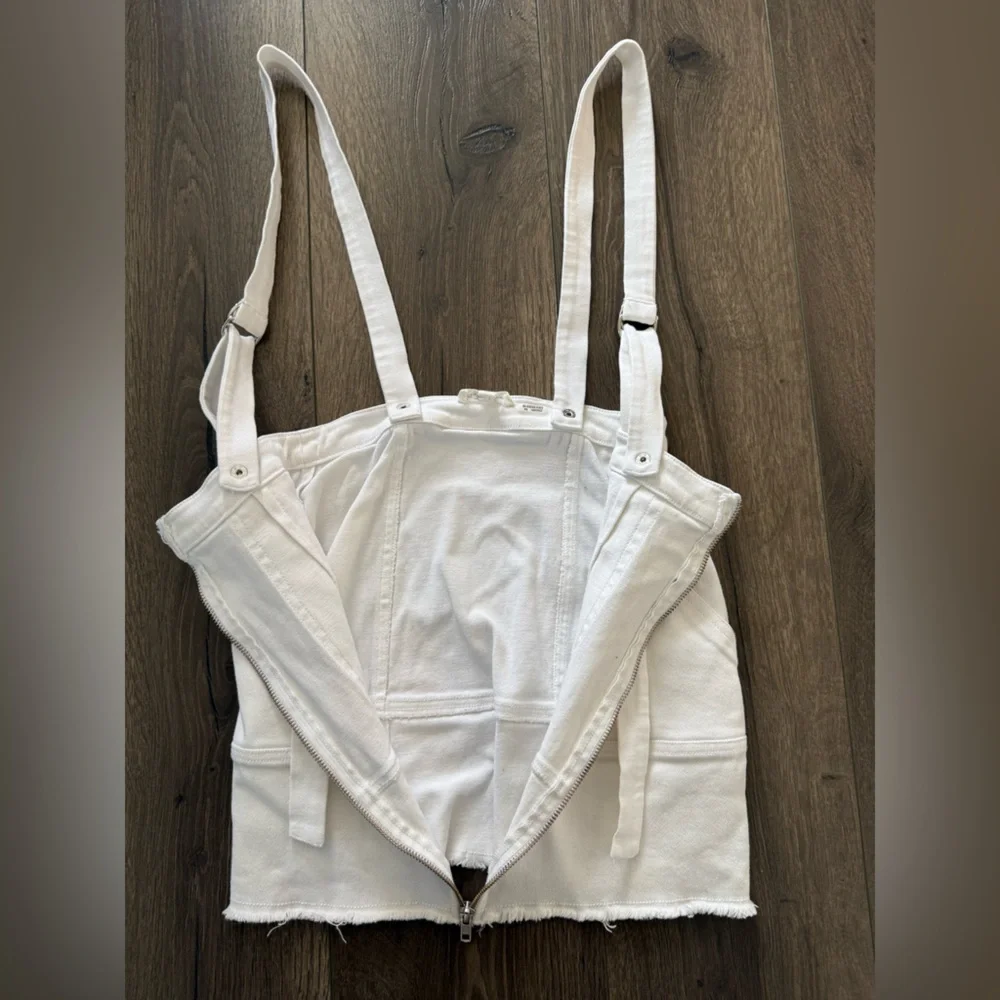 FOR LOVE & LEMONS Monika Overalls Mini Skirt White Size XS - Picture 4 of 11